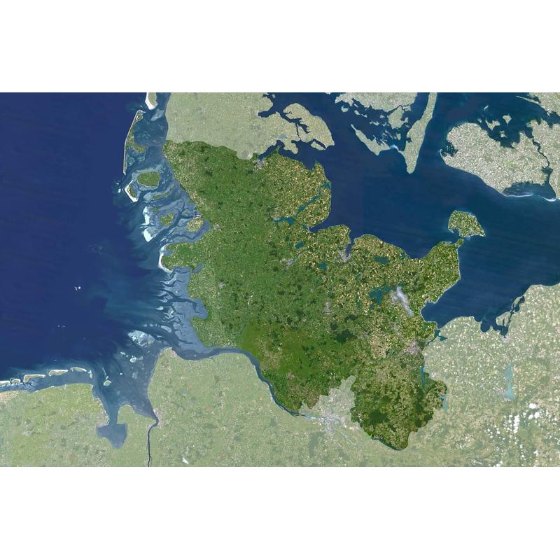 Planet Observer Mapa regional : Schleswig-Holstein
