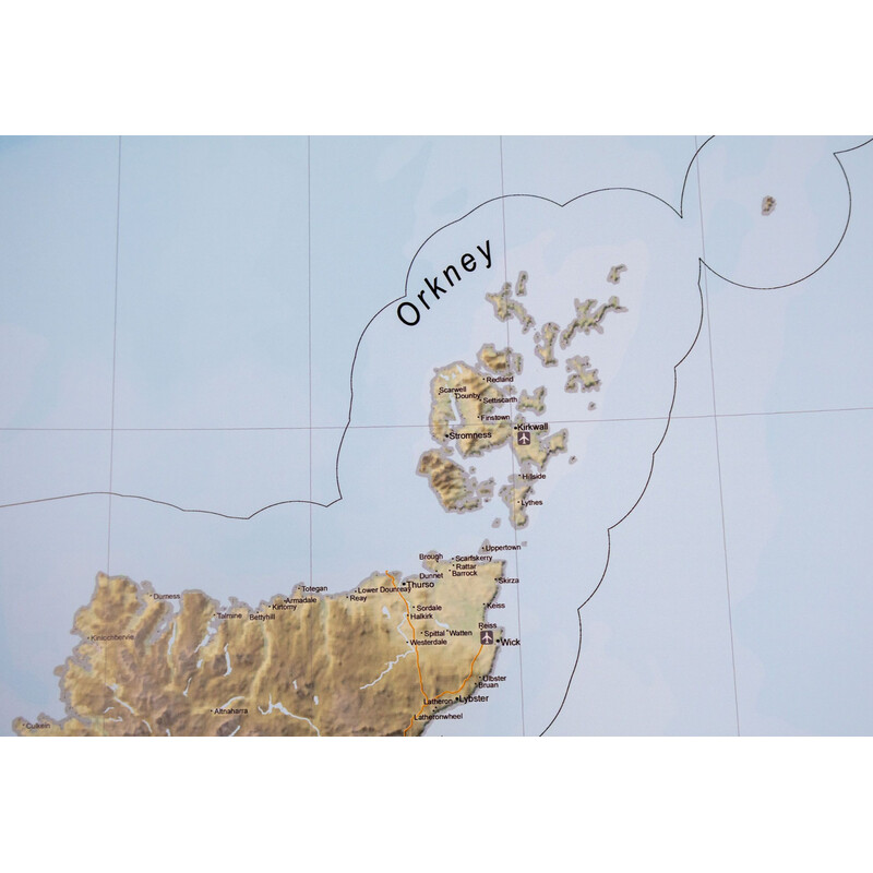 GeoMetro Mapa United Kingdom (100 x 140 cm)