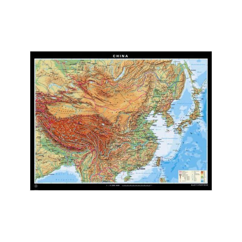 Klett-Perthes Verlag Mapa de China, físico
