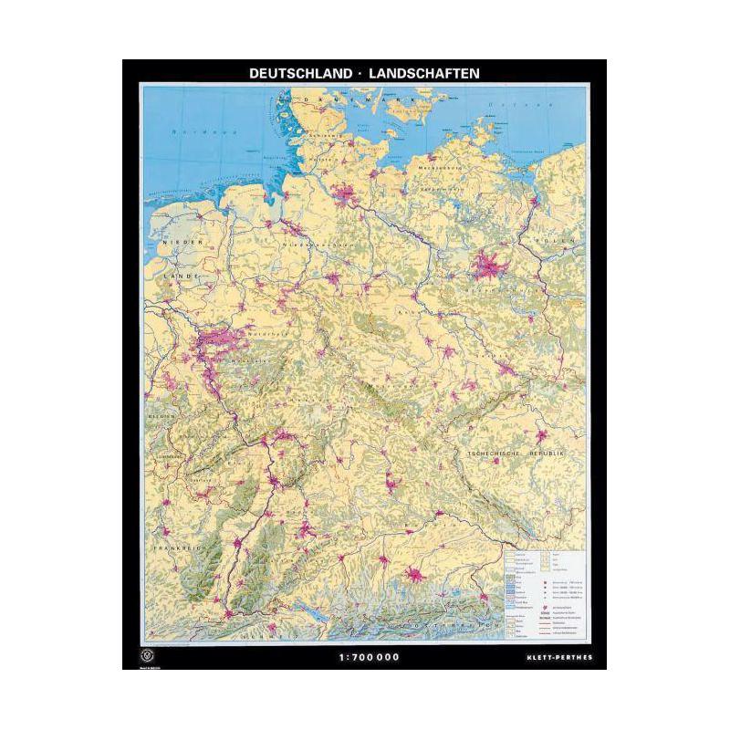 Klett-Perthes Verlag Mapa Alemania, paisajes