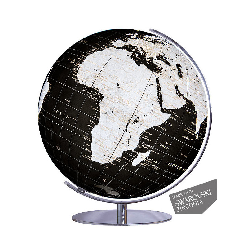 Columbus Globo terráqueo 731485 Swarovski zirconia onyx globe