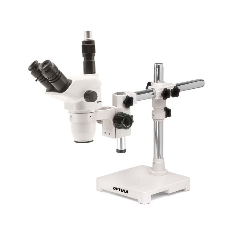 Optika Microscopio stereo zoom SZN-8, trinocular, 7x-45, suspendido