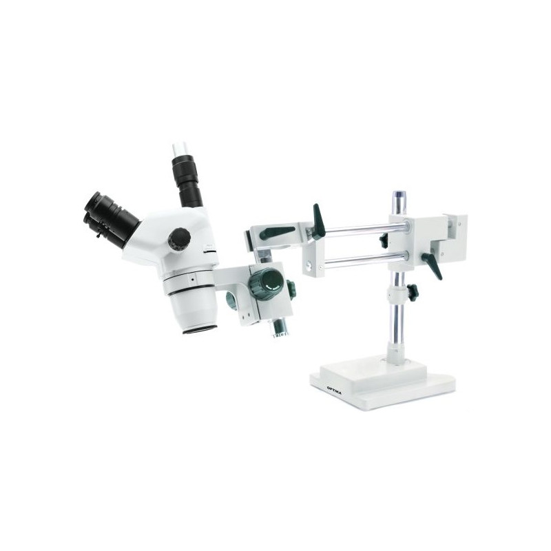 Optika Microscopio stereo zoom SZN-10, trinocular, 7x-45x, suspendido