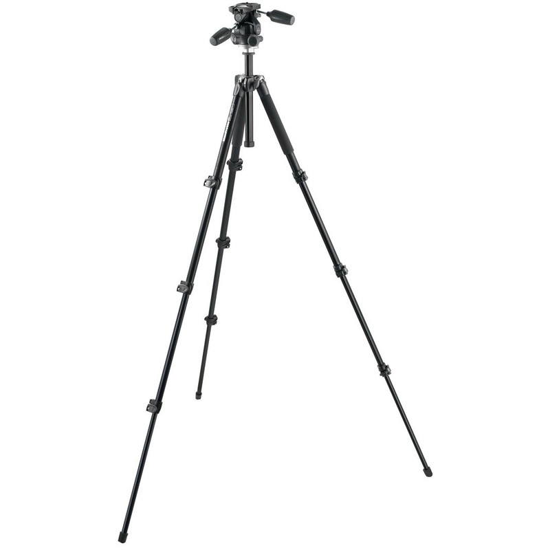 Manfrotto Trípode de aluminio MK294A4-D3RC2 tripod set with 3-way tilt-head