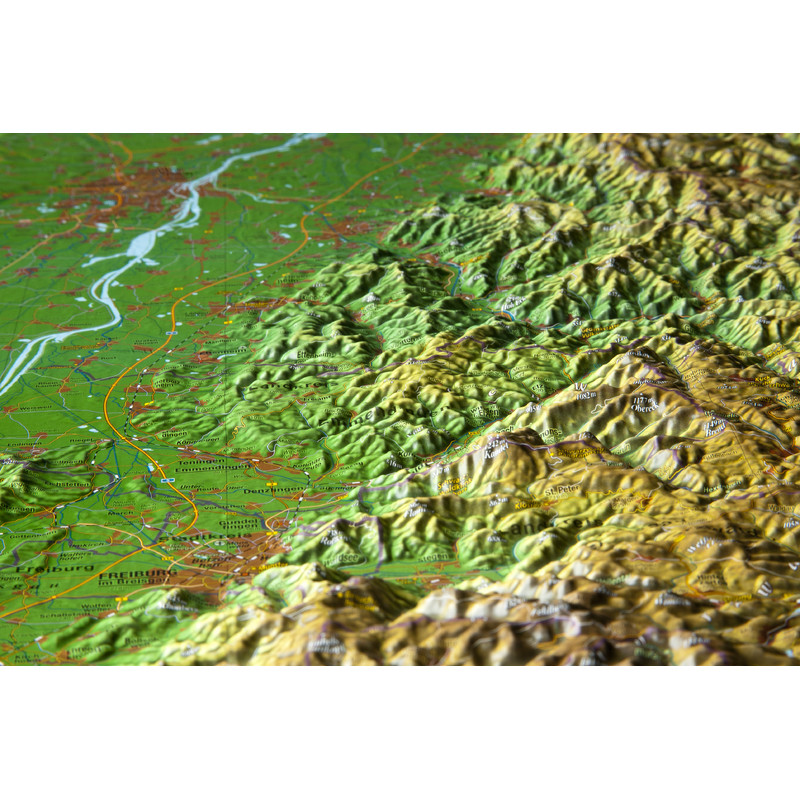 Georelief Mapa regional Selva Negra