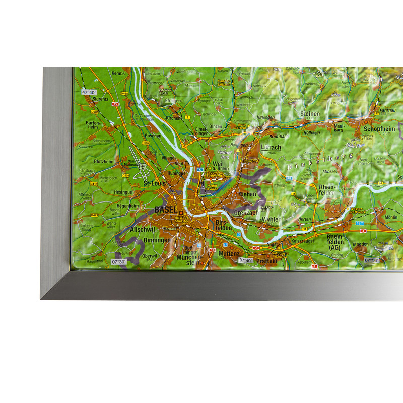 Georelief Mapa regional Selva Negra