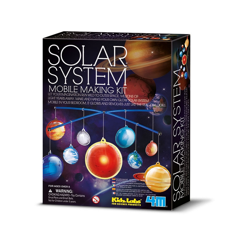 HCM Kinzel Planetario Kit de fabricación de móviles del sistema solar fosforescente