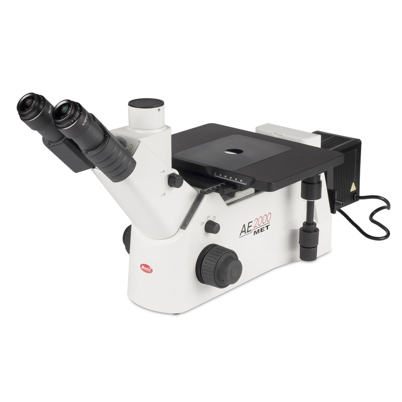 Motic Microscopio invertido AE2000 MET, trino, 50x-500x, LM, Darkfield, 100W