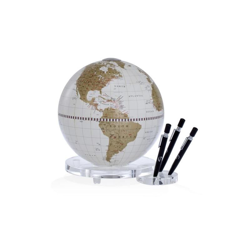 Zoffoli living Zoffoli globo para escritorio Balance blanco/ oro con portaplumas