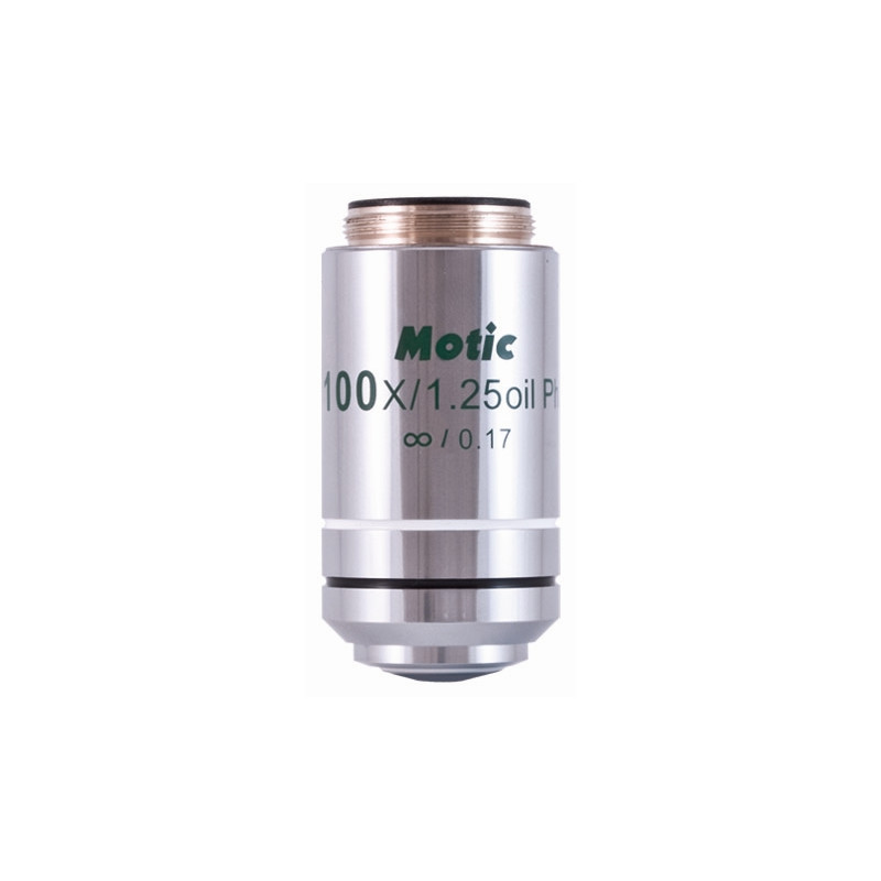 Motic CCIS plan achromatic EC-H PLPH 100X/1.25 positive phase objective (sprung) (AA = 0.15mm)