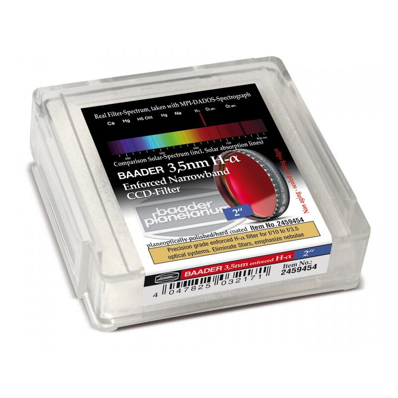Baader Filtro CCD Ultra-Narrowband 3,5 nm H-alpha de 2 pulgadas