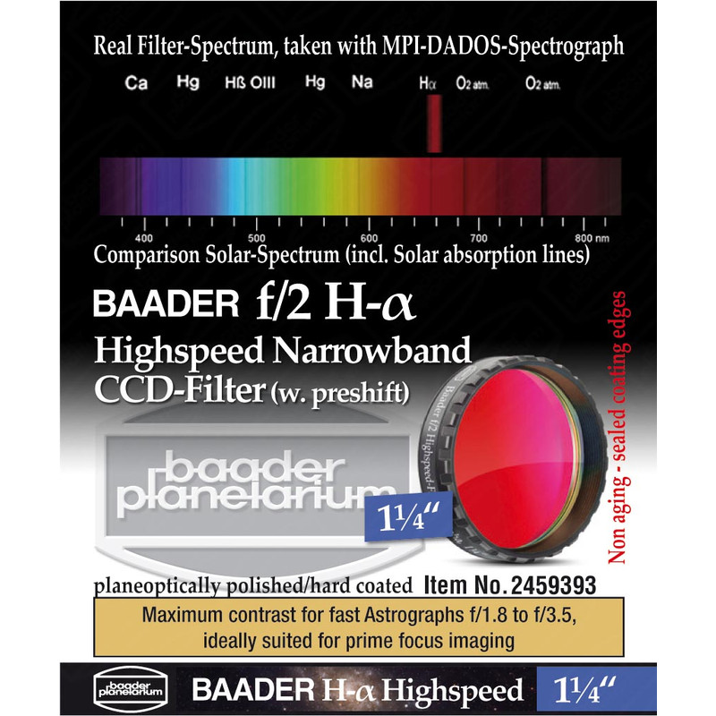 Baader Filtro H-alpha Highspeed f/2 1,25"