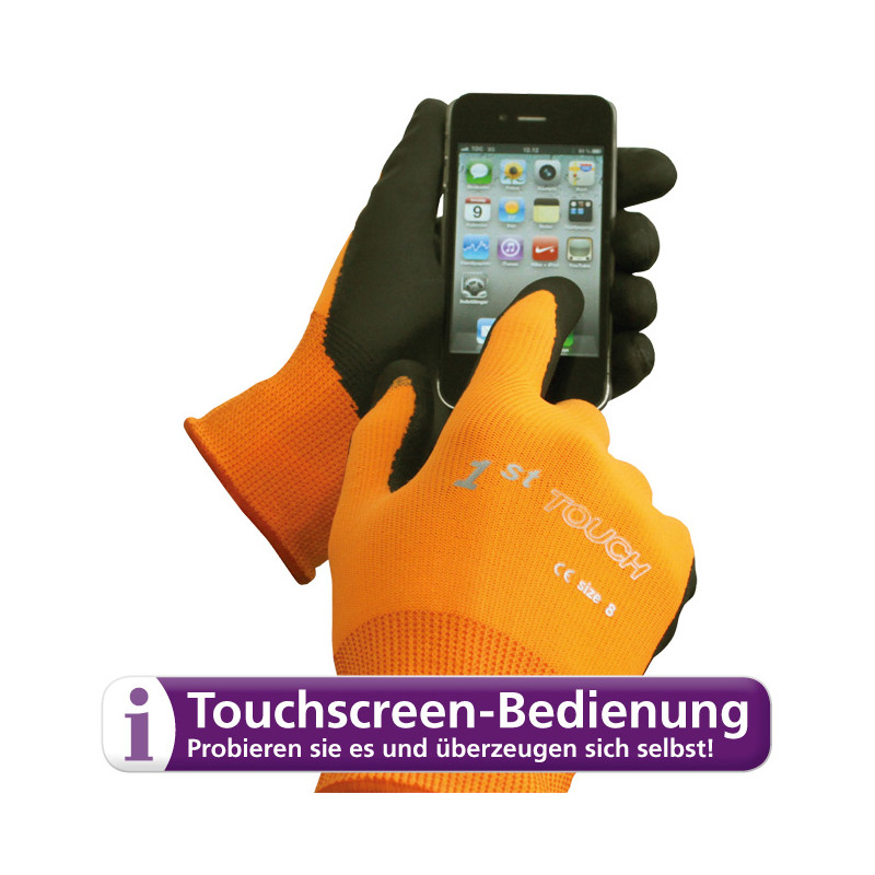 Guante 1st Touch para pantallas táctiles, talla 7