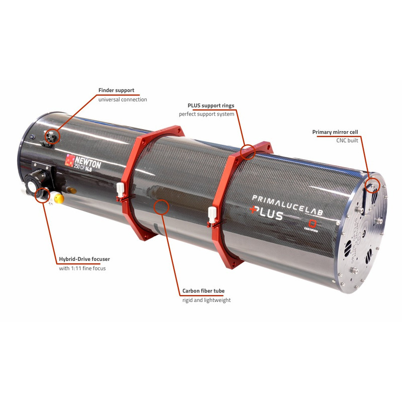 PrimaLuceLab Telescopio N 250/1200 Carbon OTA