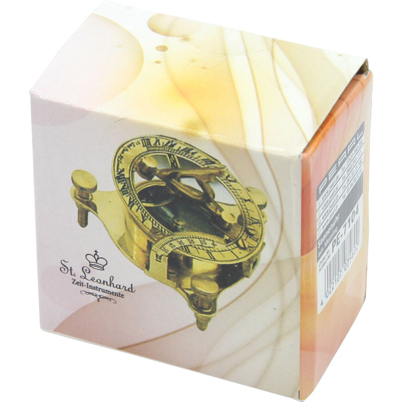 Reloj de sol de latón San Leonardo con brújula