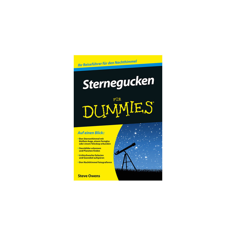 Wiley-VCH Observación de las estrellas para principiantes (libro "Sternegucken für Dummies" en alemán)