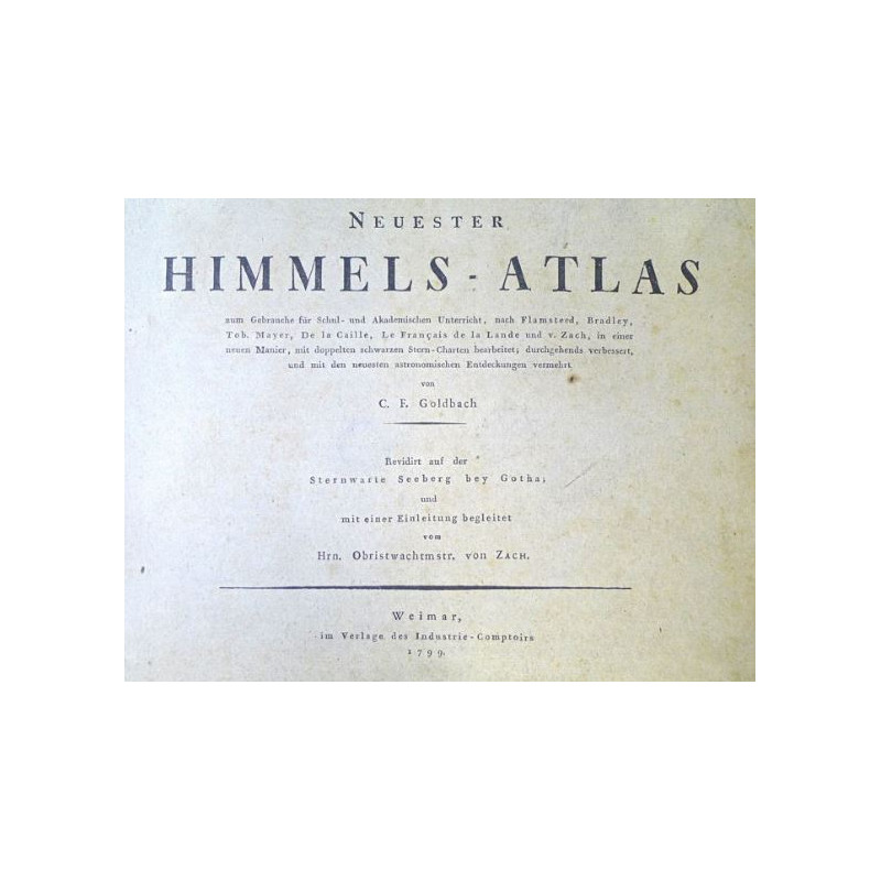 Albireo Último atlas celeste de 1799 ("Neuester Himmels-Atlas von 1799" en alemán)