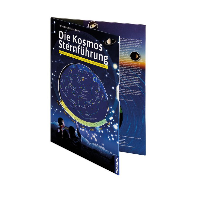 Kosmos Verlag Mapa estelar Die Kosmos Sternführung, carta celeste con CD de audio