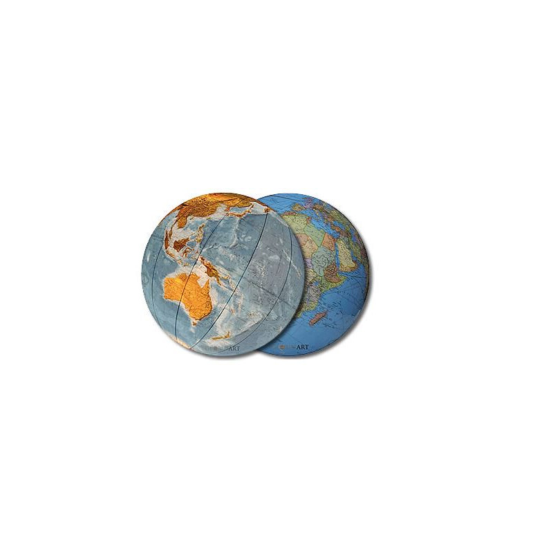 Columbus Globo terráqueo Dúo Acero noble 40 cm