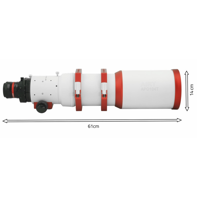 PrimaLuceLab Refractor apocromático AP 104/650 T Airy + Field Flattener + Filter Drawer OTA