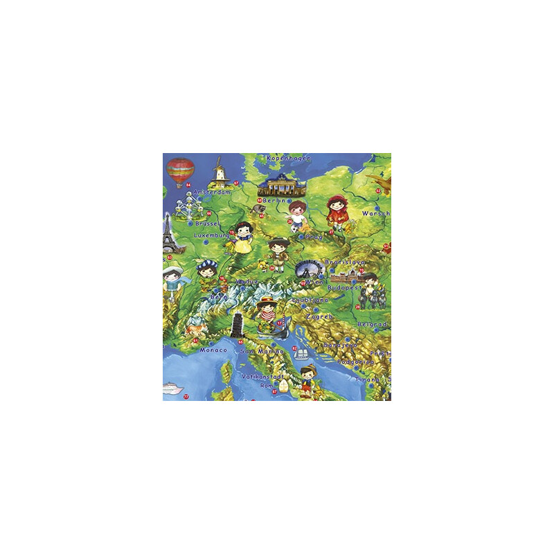 Stiefel Mapas infantiles Mapa infantil de Europa