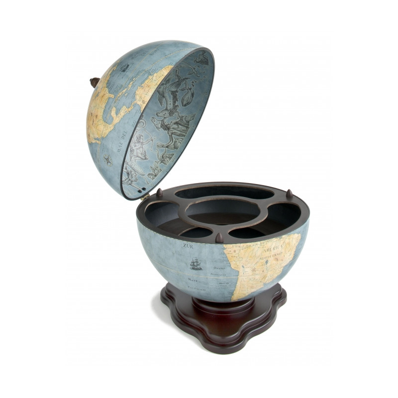 Zoffoli living Globo minibar Galileo Blue Dust 40cm