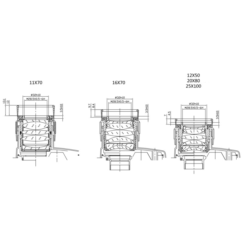 Omegon Binoculares Argus 11x70