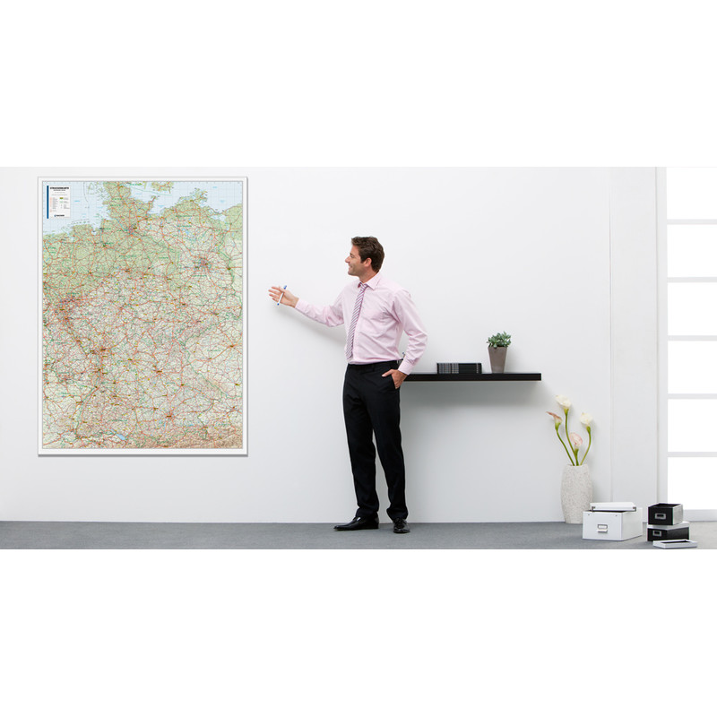 Bacher Verlag Mapa de carreteras de Alemania 1:500.000 laminado