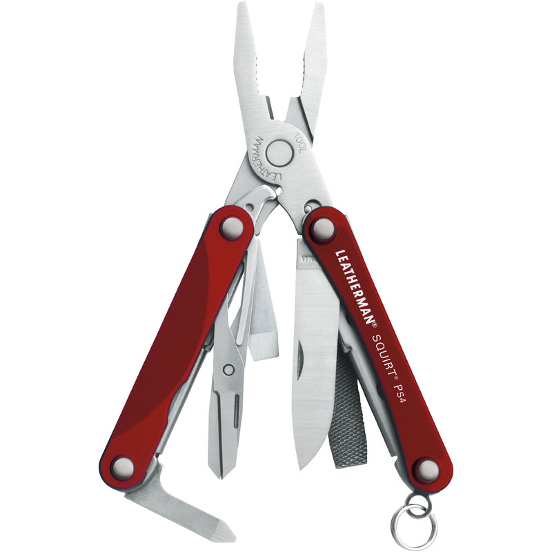 Leatherman Multiherramienta Multitool SQUIRT PS4 Red