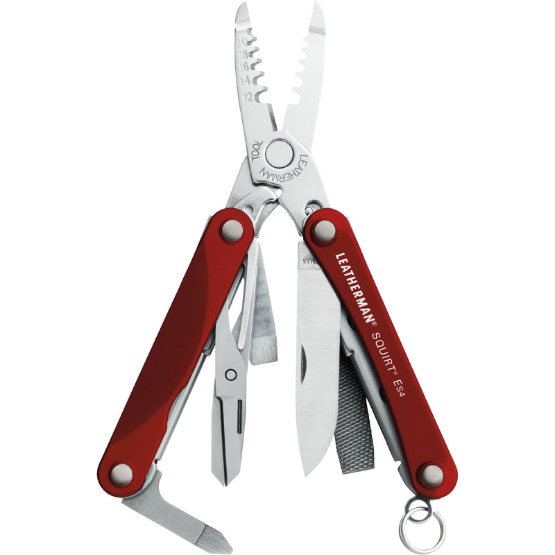 Leatherman Multiherramienta Multitool SQUIRT ES4 Red