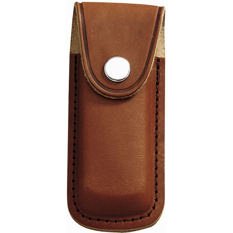Herbertz Cuchillo de bolsillo funda de cuero 2690110, marrón claro, para 11 cm