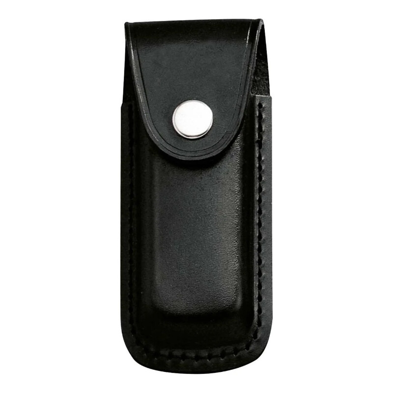 Herbertz Cuchillo de bolsillo funda de cuero 2649110, negro, para 11 cm