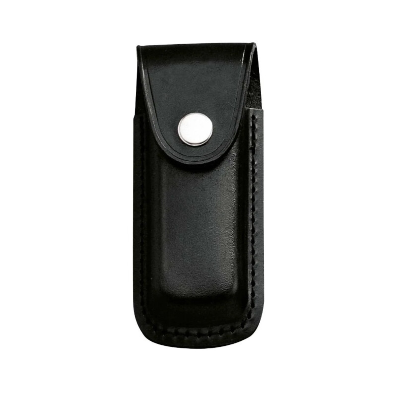 Herbertz Cuchillo de bolsillo funda de cuero 2649130, negro, para 13 cm