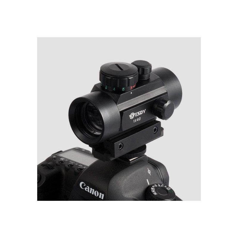 ASToptics Buscador Visor de punto luminoso con adaptador de zapata para DSLR