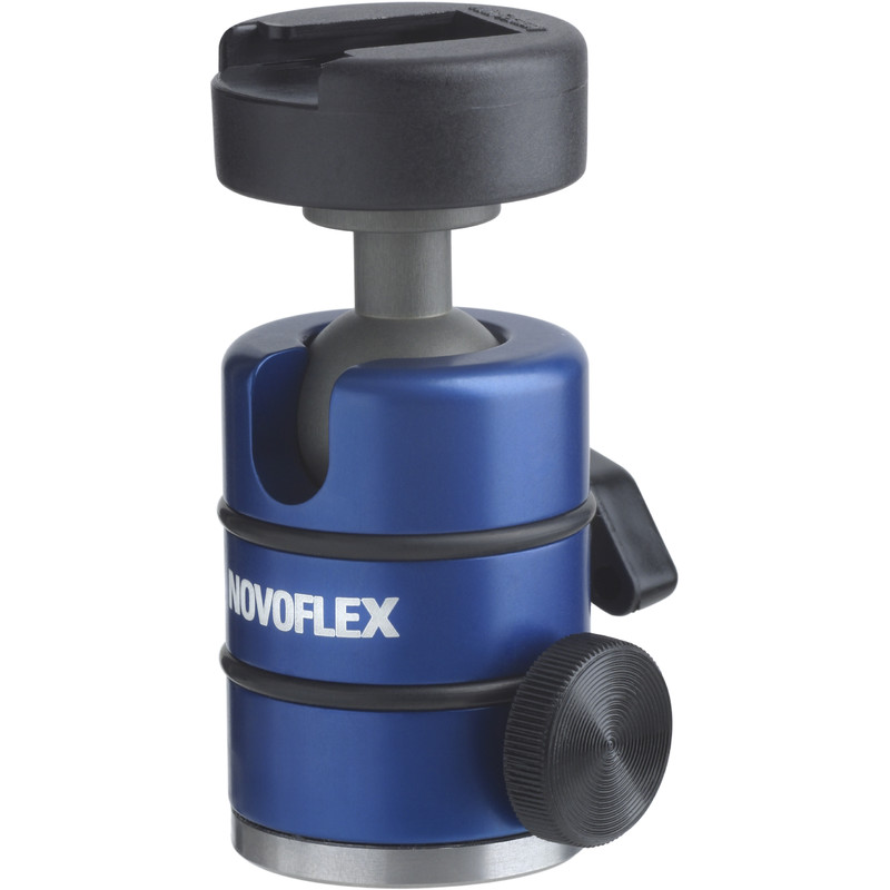Novoflex Rótula de trípode esférica Neiger 19 P con soporte de flash y sujeción panorámica
