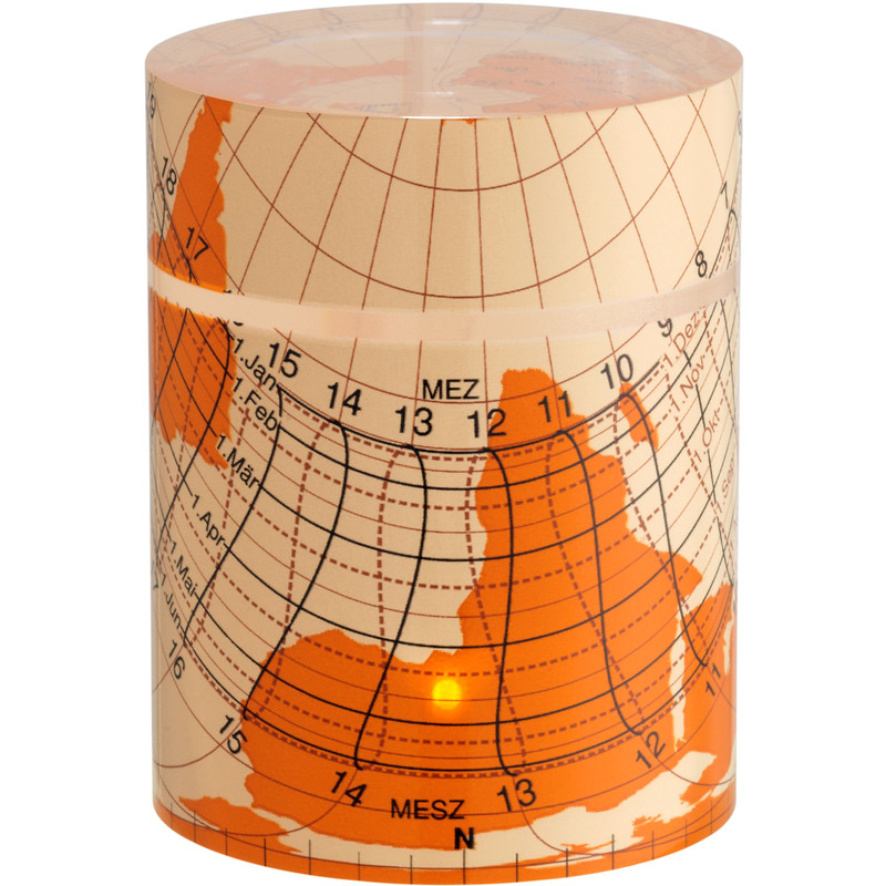 TFA Reloj de sol cilíndrico Solemio