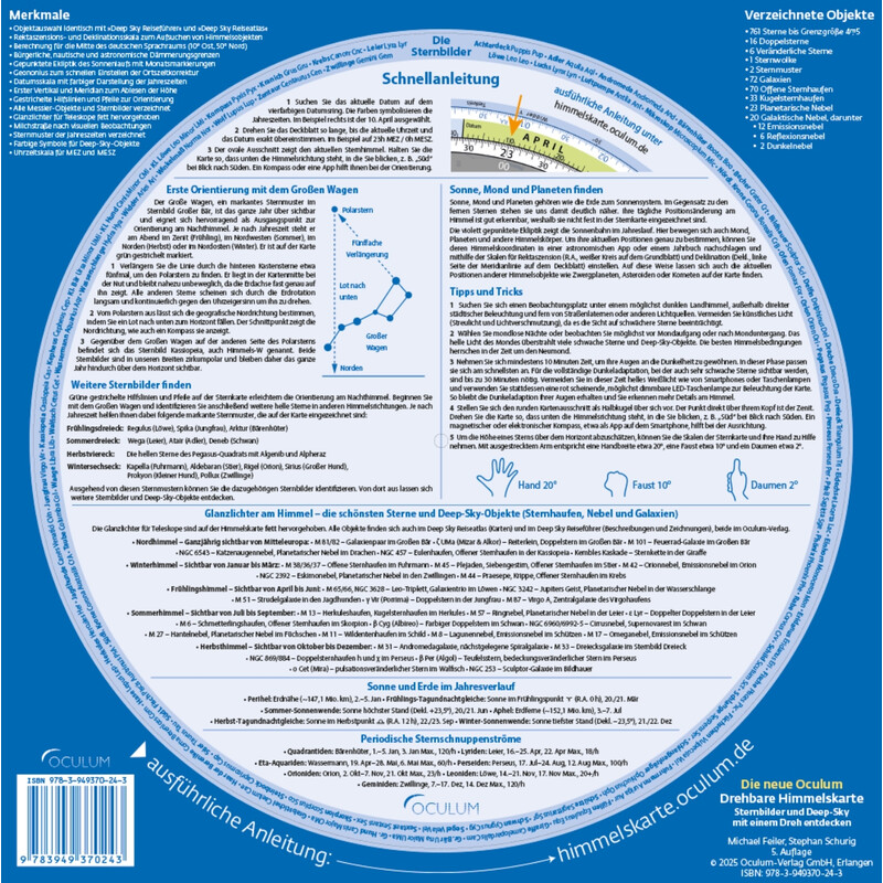 Oculum Verlag Mapa celestial giratorio
