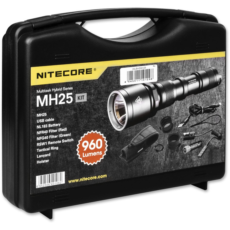 Nitecore Linterna Lámpara de bolsillo MH-25 Kit de caza