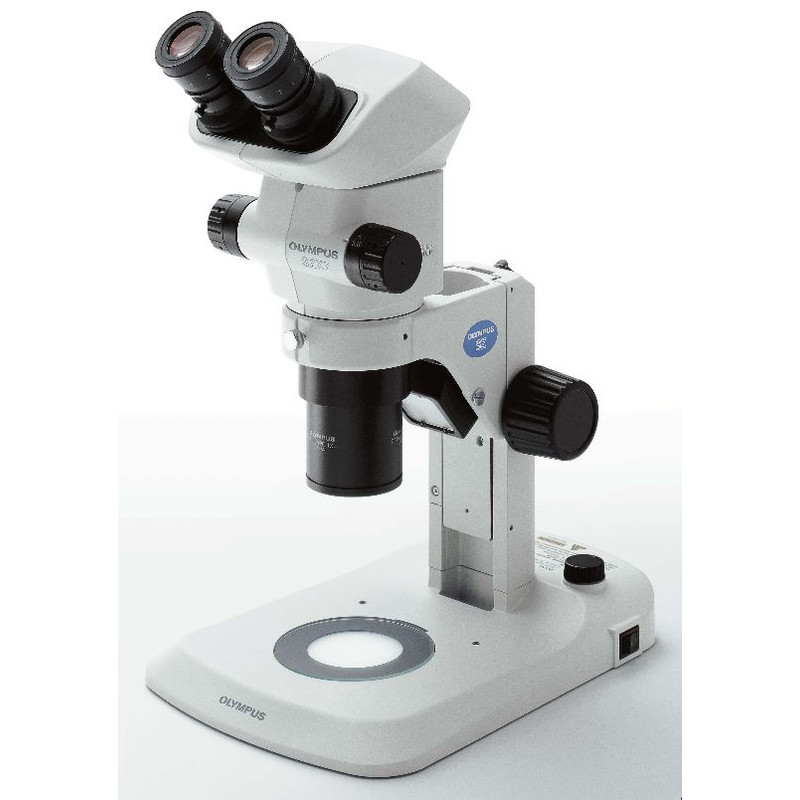 Evident Olympus Microscopio stereo zoom SZX7, trino, 0,8x-5,6x, con luz incidente y transmitida