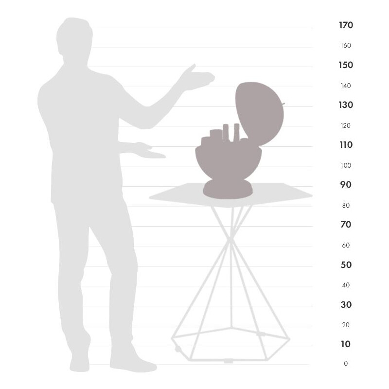 Zoffoli living Globo minibar Urano 40cm