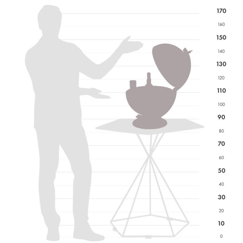 Zoffoli living Globo minibar Sfera 42 Ivory 42cm