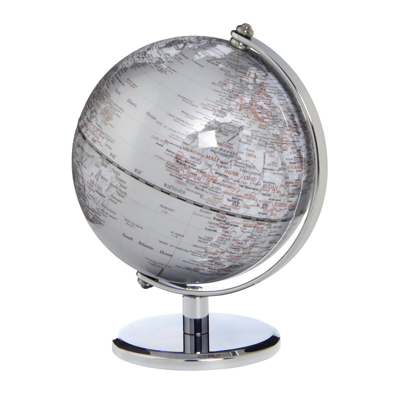 TROIKA Globo terráqueo Gagarin, plata