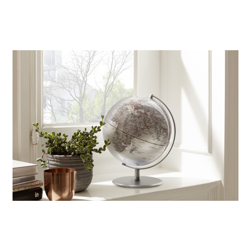 TROIKA Globo terráqueo Silverplanet 25cm