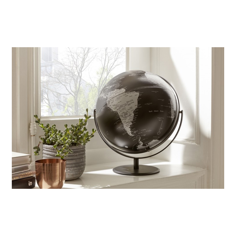 TROIKA Globo terráqueo Juri Saturn Black 30cm