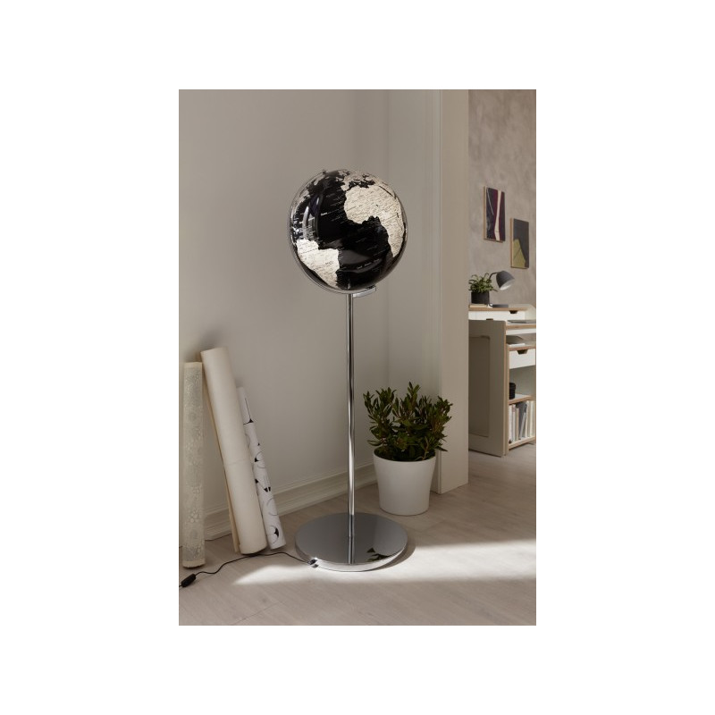 TROIKA Globo terráqueo de pie Sojus Black 43cm