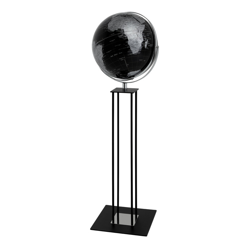 TROIKA Globo terráqueo de pie Worldtrophy Black 43cm