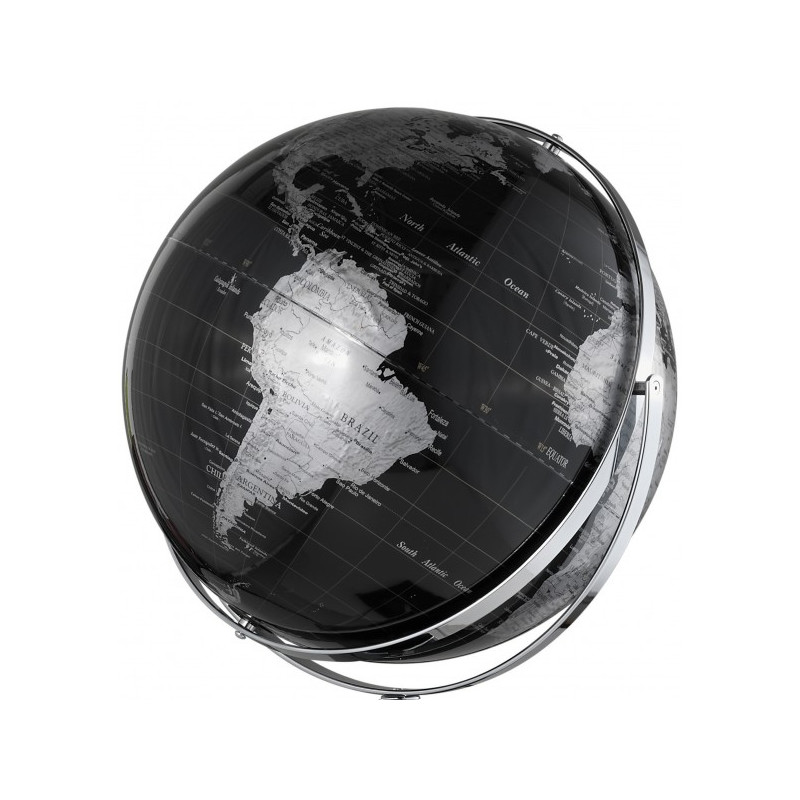 TROIKA Globo terráqueo de pie Worldtrophy Black 43cm