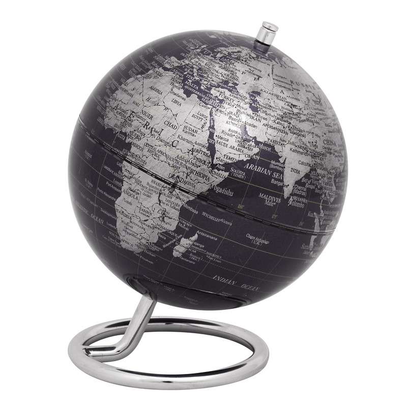 TROIKA Mini globos terráqueos Galilei Black 13cm