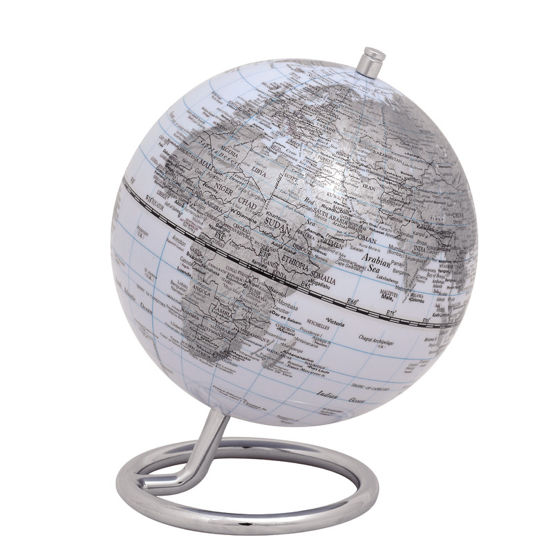 TROIKA Mini globos terráqueos Galilei White 13cm