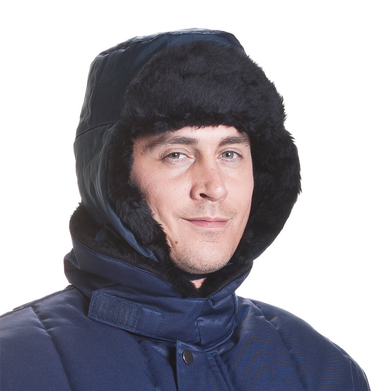 ColdTex Gorra de piel de protección contra el frío con orejeras, talla XXL